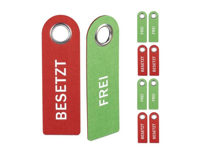 Relaxdays Türschild Besetzt Frei 10er Set