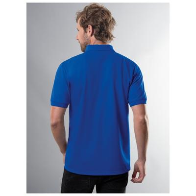 Poloshirt TRIGEMA "TRIGEMA Polohemd mit Brusttasche", Herren, Gr. 5XL, blau (royal), Piqué, 100% Baumwolle, Basic, normal, ohne Ausschnitt, Shirts
