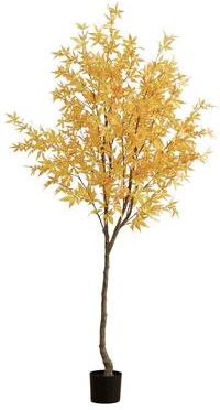 Nearly Natural 7' Autumn Maple Artificial Fall Tree