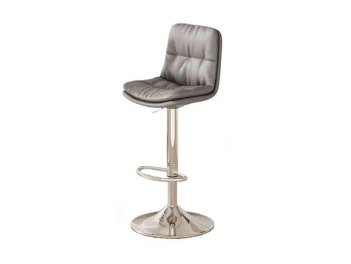 Barstühle Rückenlehne Lift Bar Eisen Kücheninsel Stuhl Barhocker(Grigio)