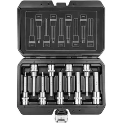 Neo, Bits, Sechskant 1/2" H4-H17 Innensechskant-Steckschlüsselsatz lang 9-teilig (08-706)