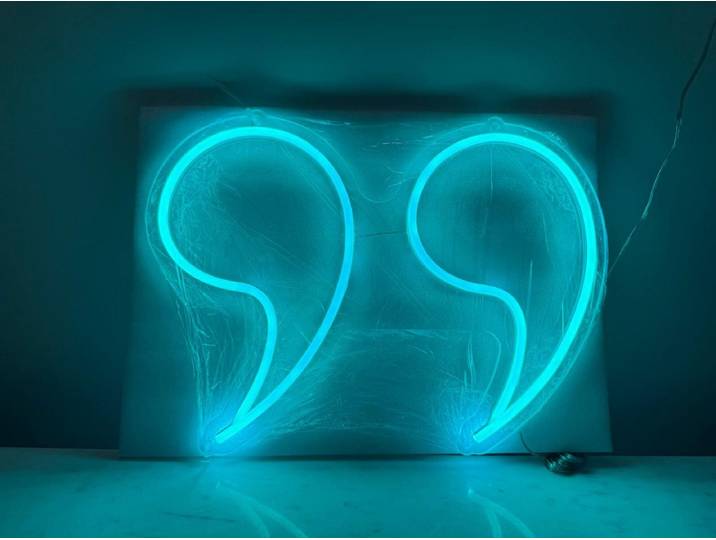 LED Verlichting - Candyshock - LED - Verlichting - Wanddecoratie - Aanhalingstekens - Wandlamp - Slaapkamer - Woonkamer - Kinderkamer.
