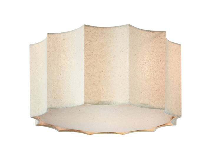 Plafonnier Olea 35 x 18 x 35cm Beige Lin E27