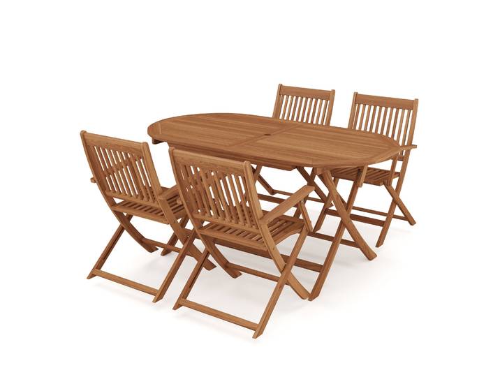 Gartenmöbel Set Holz ADONIS 5-teilig