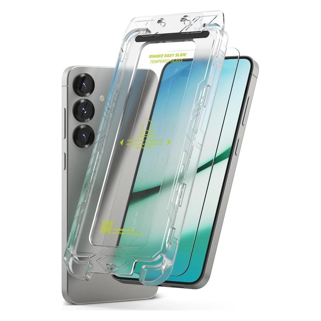 Ringke Easy Slide 2-pack tempered glass for Samsung Galaxy S25 (2 Stk., Samsung Galaxy S24, Samsung Galaxy S25) (27074-0)