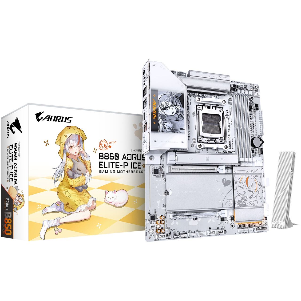 Gigabyte B850 AORUS ELITE-P ICE ATX / AM5 / B850 / 4xDDR5 / 4x SATA, 4x M.2