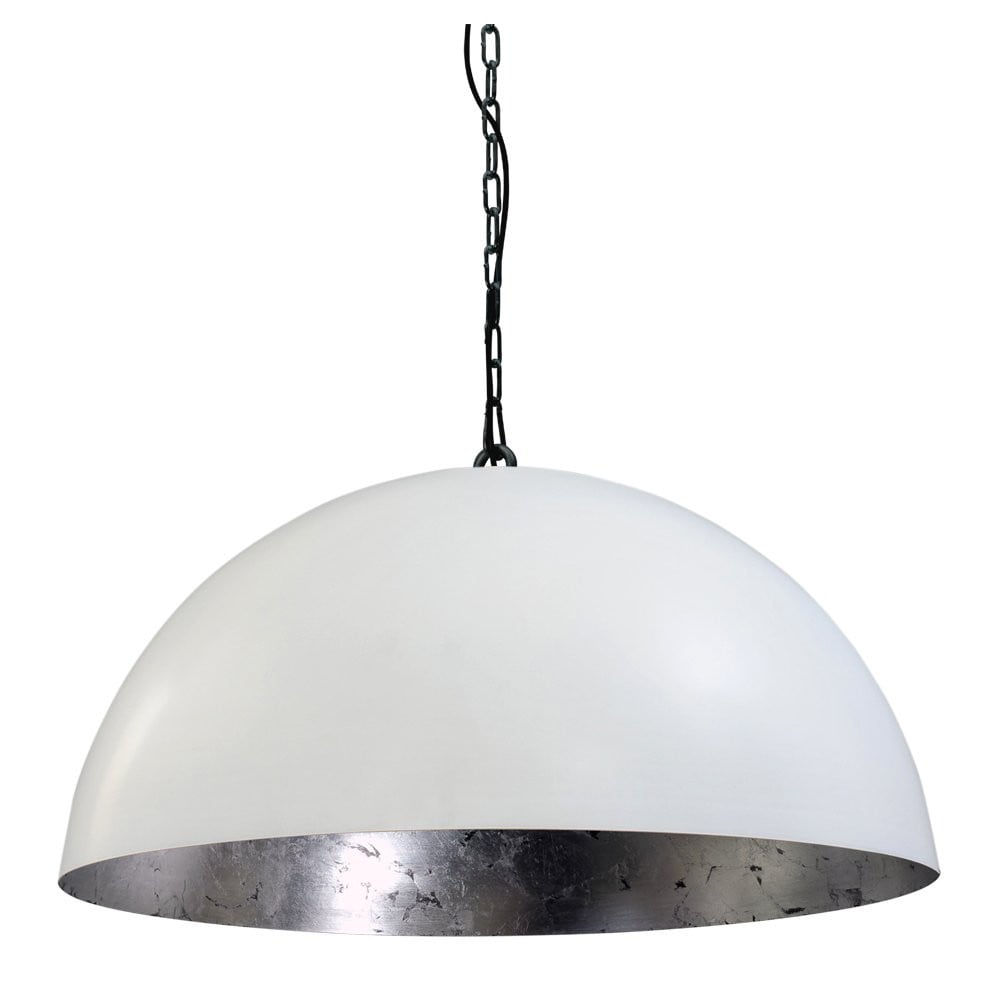 Masterlight Industria Silver 60 Hanglamp wit/zilver