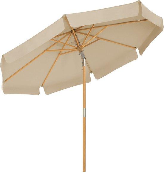 Famanu Balkonparasol 300 cm - Rechteckig - UV-Schutz bis UPF 50+ - Beige