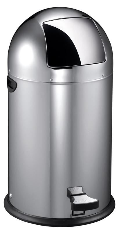 EKO Kickcan afvalbak 40 liter - RVS - Mat roestvrij staal
