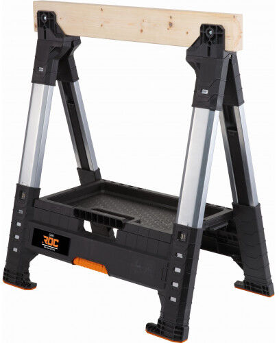 KETER ROC PRO GEAR Lumber Jack Tréteau avec plateau en bois 71x6,9x82 cm 17203039