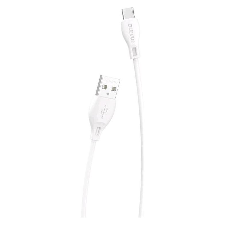 Dudao USB to USB-C cable L4T 2.4A 1m (white) (1 m) (L4T USB-C 1m)