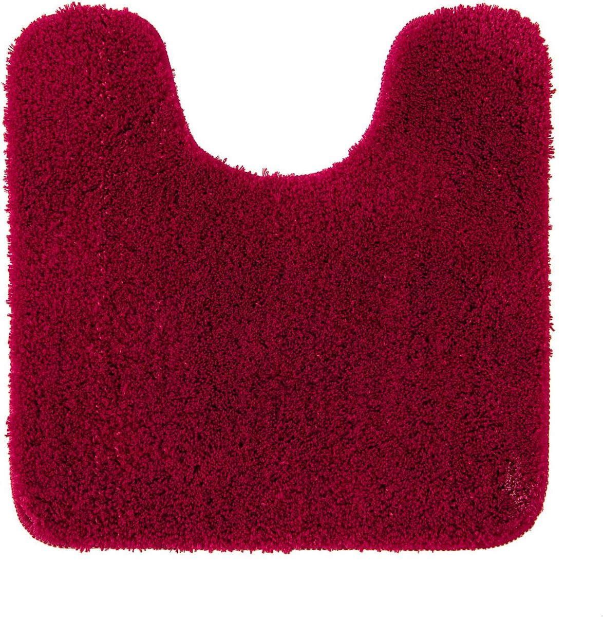 Absorberend U-vorm badmat voor badkamer comfort - Rood - 50 x 50 cm