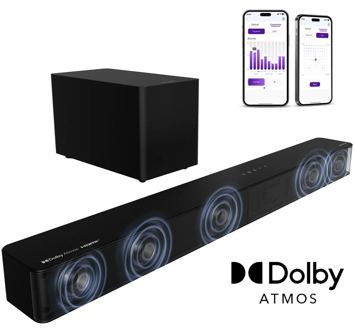 Poseidon M60 Boom - Soundbar - 5.1-Kanal-Heimkinosystem - Dolby Atmos - 340 W - HDMI eARC - Bluetooth 5.4 - Fernbedienung