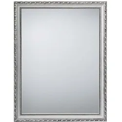 Wandspiegel Flurspiegel Holzspiegel silber verziert Schlafzimmerspiegel H 45 cm