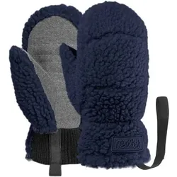 REUSCH Teddy-Fleece-Fäustlinge Bobby Mitten, Größe I in Blau Blau