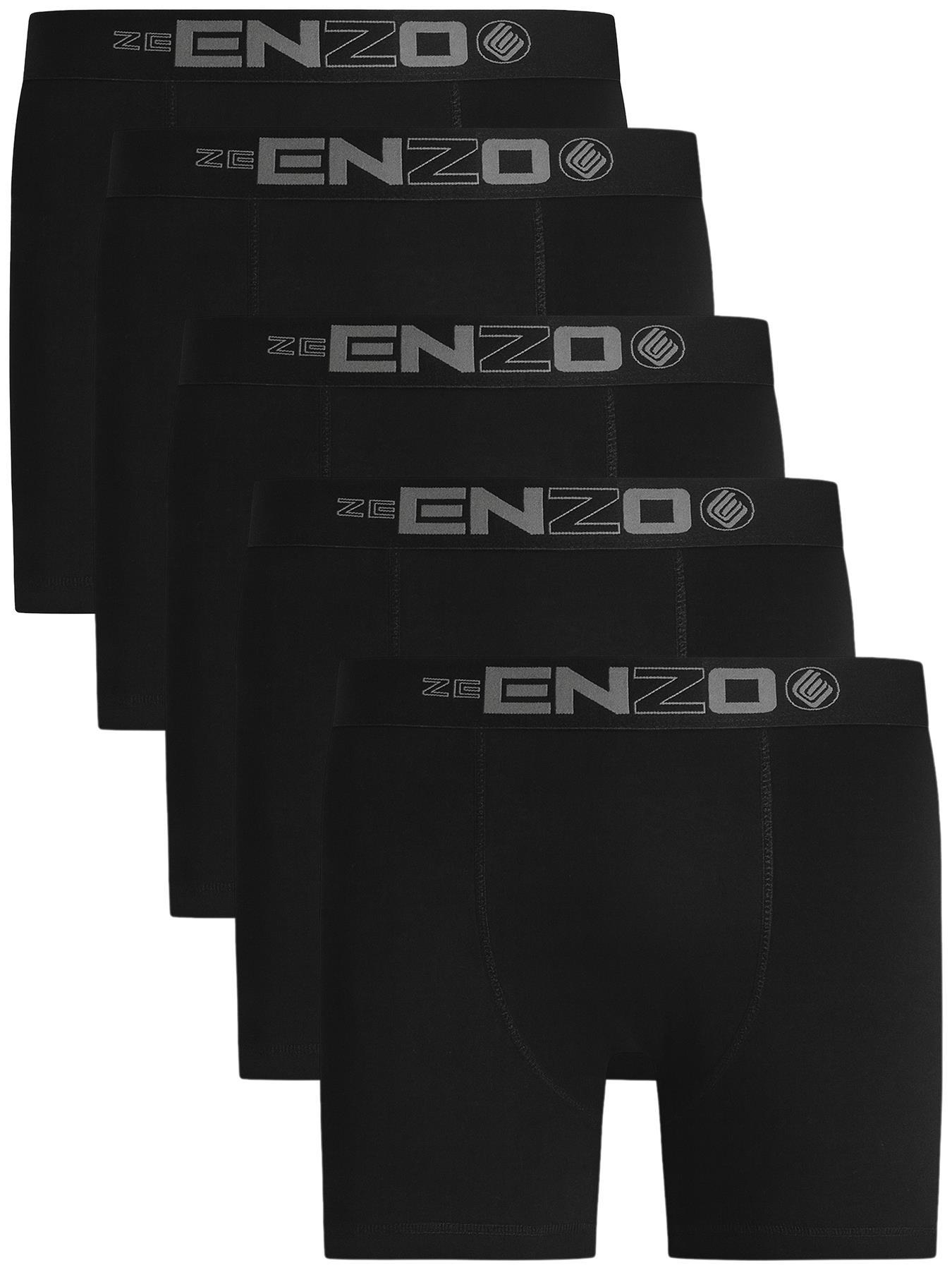 Enzo | 5er-Pack Herren Boxershorts Baumwolle Stretch Unterwäsche