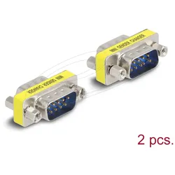 DeLOCK D-Sub 9 Pin Gender Changer Stecker zu Stecker (Muttern) 2 Stück