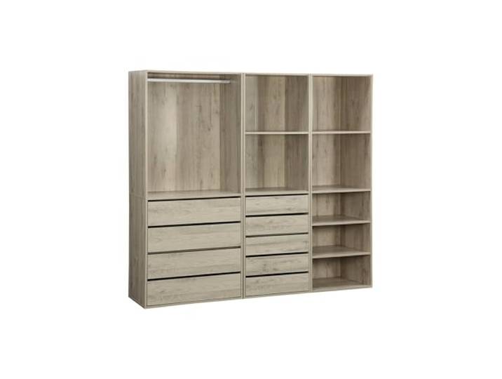 sweeek - Kit dressing modulable 3 éléments MODULO. naturel. 200 x 45 x 180 cm