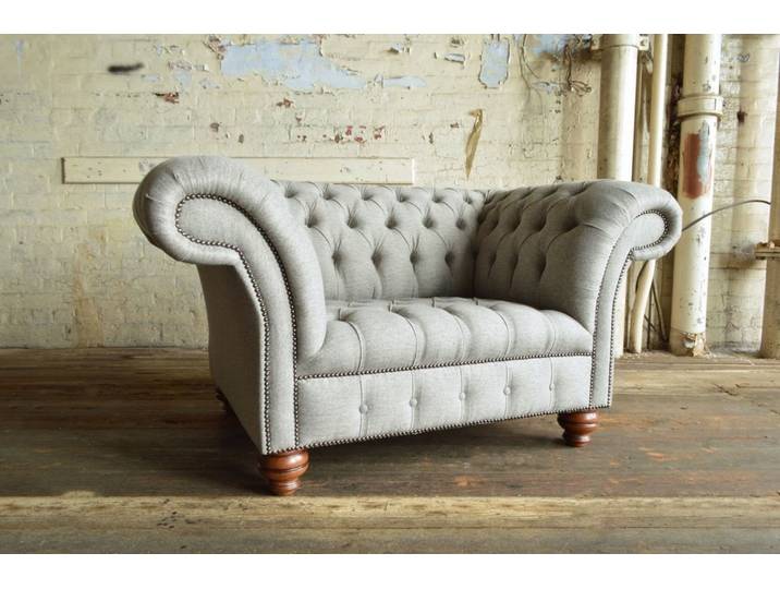 JVmoebel Chesterfield-Sessel Elegante Polstercouch aus Echtleder mit hochwertiger Handarbeit (Packung, Relaxsessel), Made in Europa