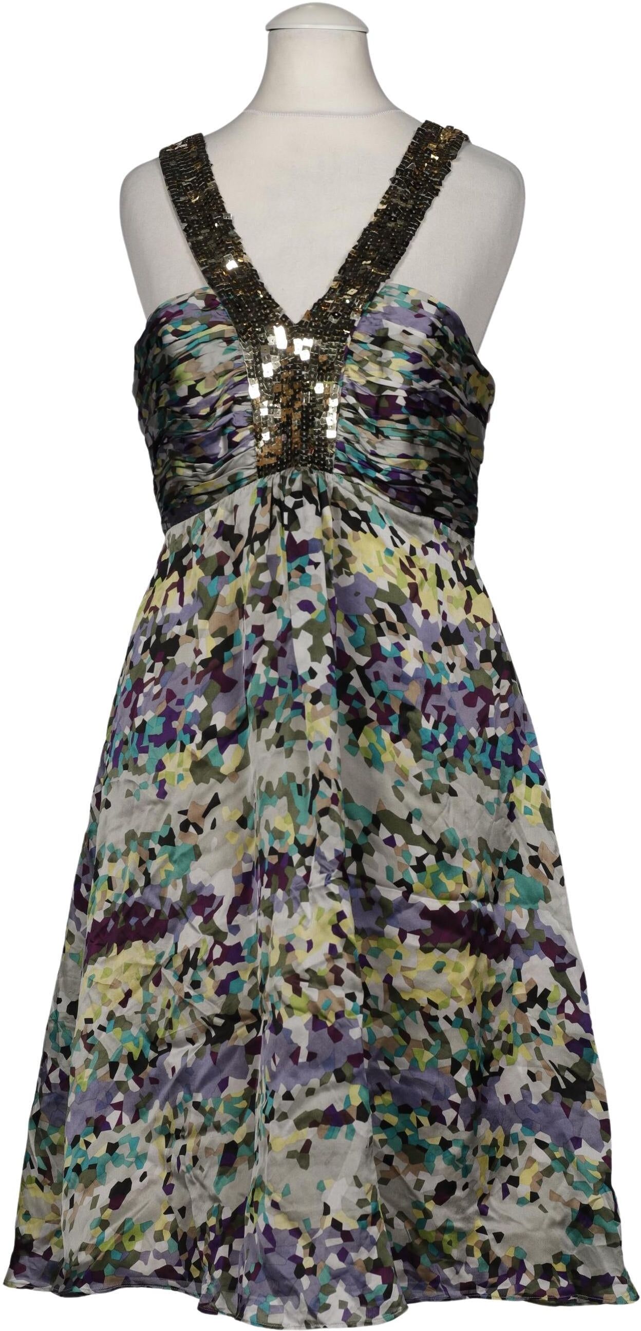 Coast Damen Kleid, Mehrfarbig, Gr. XS, Seide - Second Hand