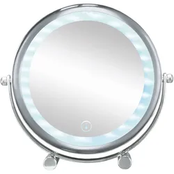 Kleine Wolke Kosmetikspiegel Bright Mirror Shorty Silber 15 cm rund