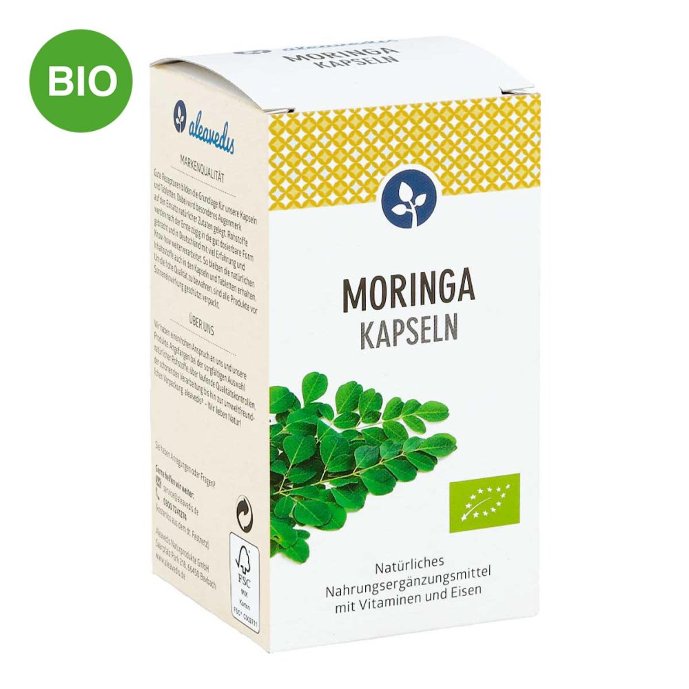 Aleavedis Naturprodukte GmbH Moringa 400 mg Kapseln Bio 12637501