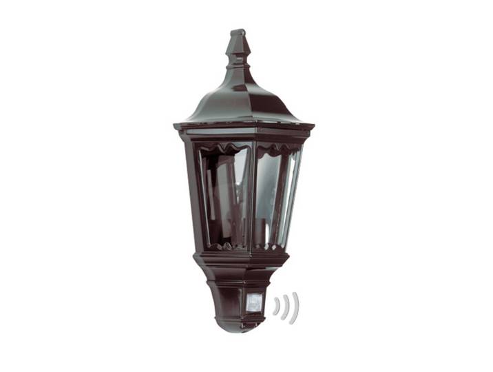 K.S. Verlichting Aussenwandleuchte mit Bewegungsmelder ANCONA, klar / transparent, Metall