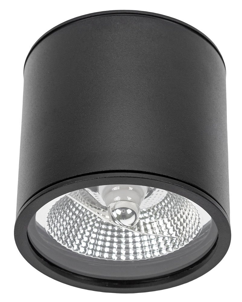 Spectrum Chloe Inbouwspot Plafondlamp, Rond, Zwart, IP65, GU10 fitting