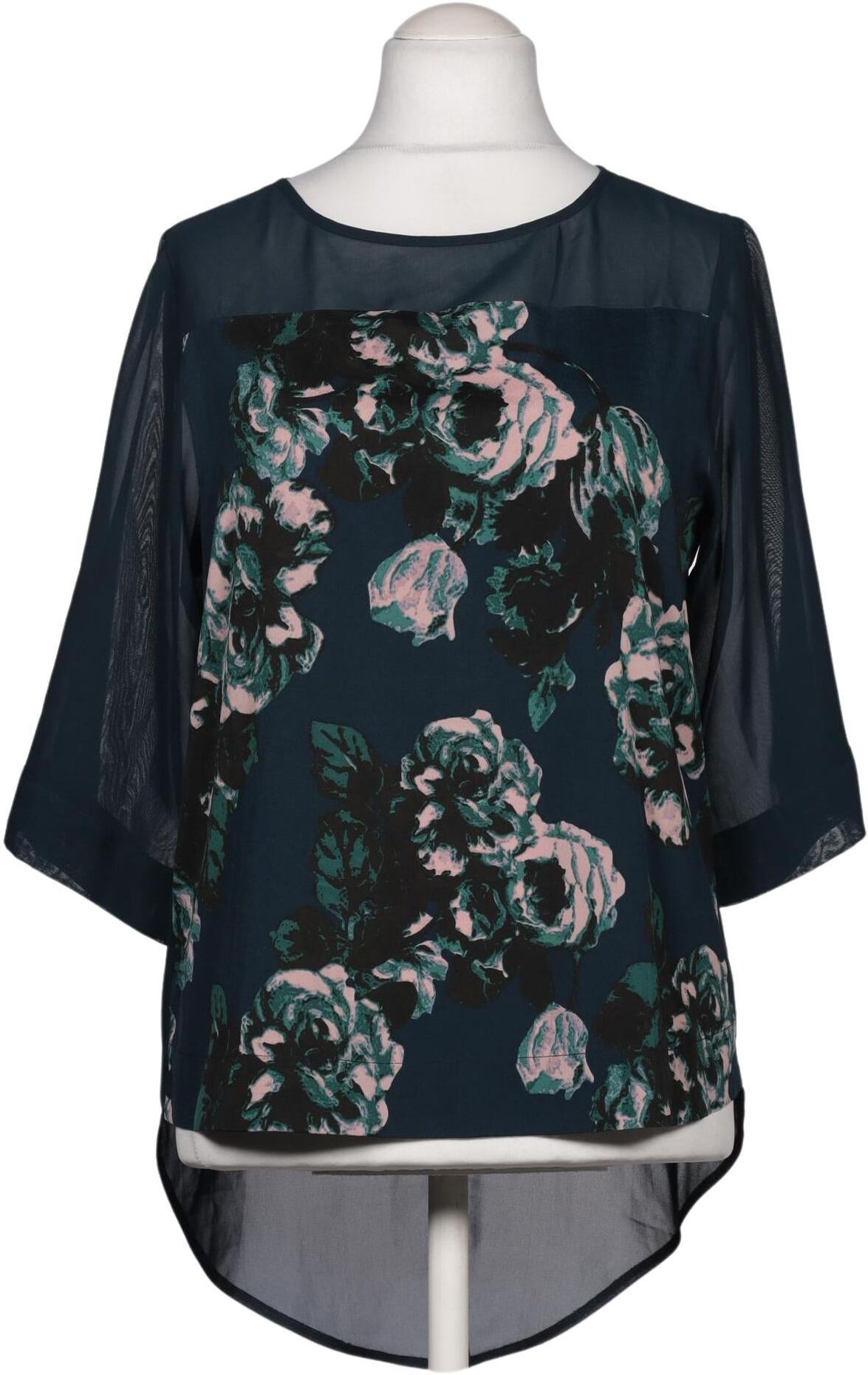 Long Tall Sally Damen Bluse, Marineblau, Gr. EU 40, Synthetik - Second Hand