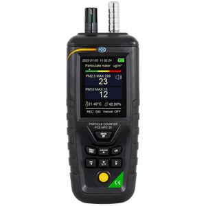 PCE Luftmessgerät MPC 25, tragbar, mit Ampel, Alarm, Akku, Datenlogger & Mini-Stativ