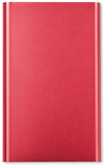 Batterie externe publicitaire ultra plate 4000 mAh POWERFLAT rouge