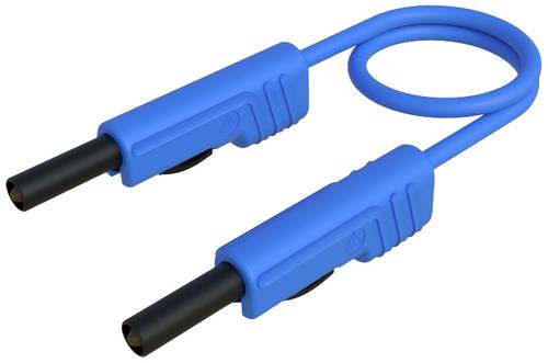 Hirschmann Test & Measurement MLB 100/1V bl Messleitung Lamellenstecker 4mm Lamellenstecker 4mm 1.00m Blau 1St.