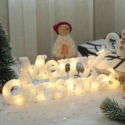 Modern Home Fixes LED Letter Tag Light String Fairy Garland, Christmas Decoration, Xmas Merry Christmas, Christmas Deco For Home deep Sapphire