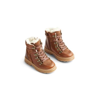 Winterstiefel WHEAT "WHEAT Winterboot Toni Hiker Tex", Damen, Gr. 24, braun (cognac), Leder, unifarben, Schuhe Winterstiefel
