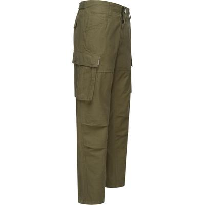 Cargohose RAGWEAR "Merly Long Linen", Herren, Gr. 31, Normalgrößen, grün (olivgrün), Material: 65% Baumwolle, 35% Leinen, bequem lang, Hosen Cargohose Baumwollhose Stoffhose, Lange luftige Herren Hose mit vielen Taschen