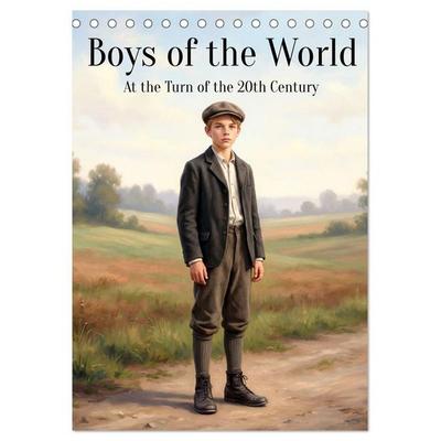 Boys of the World – At the Turn of the 20th Century (Desk Calendar 2027 DIN A5 portrait), CALVENDO 12 Month DeskCalendar