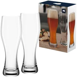 WEIZENBIERGLÄSER Taverna transparent 500 ml 2er Set