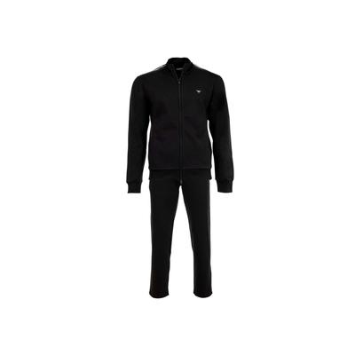 Trainingshose EMPORIO ARMANI "Trainingsanzug BASIC TERRY", Herren, Gr. L, N-Gr, schwarz, Obermaterial: 60% Baumwolle CO. 40% Polyester PES., Hosen Trainingshose