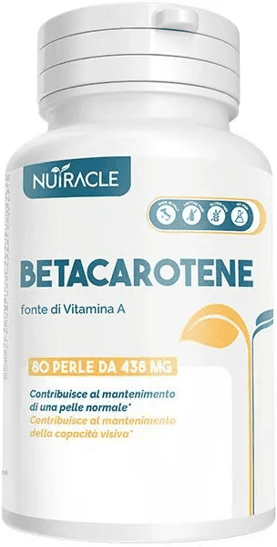 Nutracle Betacarotene 80 Perle Integratore per il Benessere della Pelle e della Vista