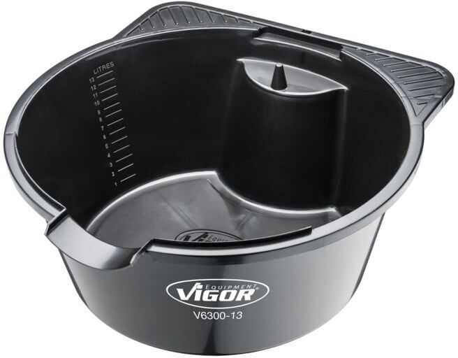 VIGOR Bac de vidange d’huile 13 l V6300-13 (V6300-13)