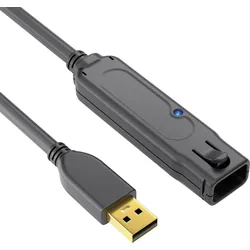 PURE DS2100-060 - Aktives USB 2.0-Kabel, A-Stecker > A-Buchse, 6 m