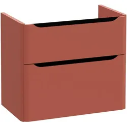 VitrA New Integra Round Waschtischunterschrank mit 2 Vollauszügen 76 x 45 x 65 cm Matt,70018 70018