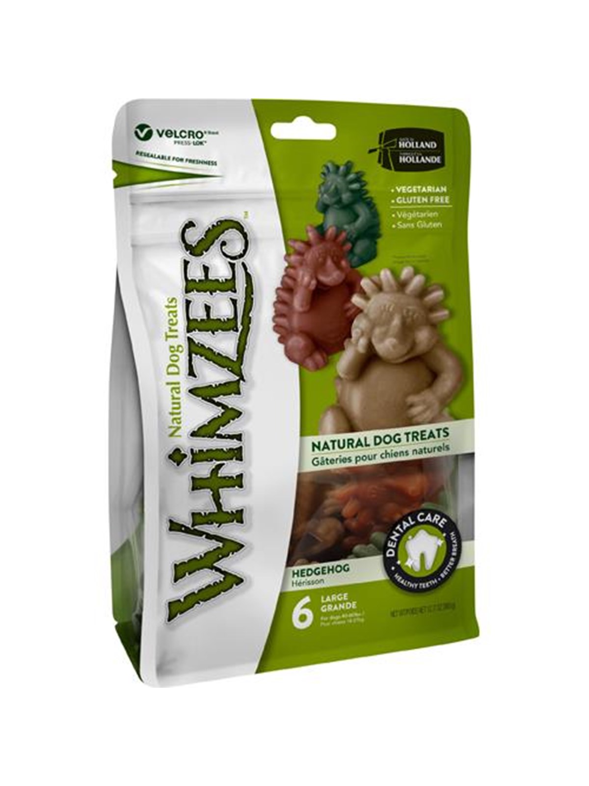 Whimzees Kauartikel, Igel, L, Beutel m/6 Stk. (WHZ