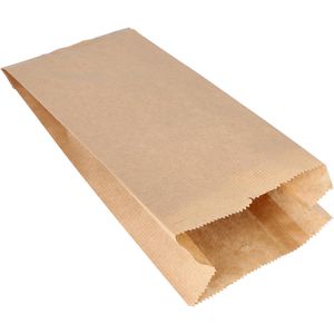 Papstar Seitenfaltenbeutel 37310, Papier, 130 x 280 x 70mm, braun, 1000 Stück