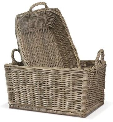 Porch & Petal Normandy Laundry Baskets, Set Of 2