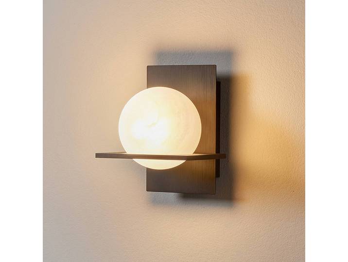Wandlampe Kulka Lucande, dimmbar, schwarz, für Flurbereich, Metall, Modern, Wandleuchte, Wandlampe Innen