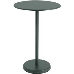 Muuto Linear Steel Stehtisch, Ø 70 cm, dunkelgrün