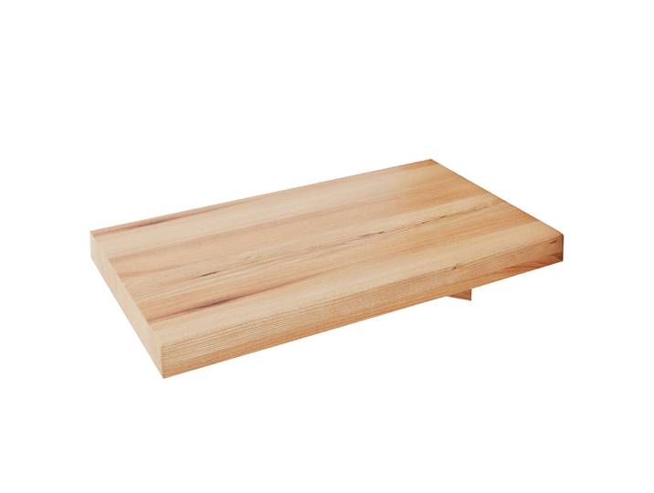 Nachttischablage Albon 40 x 2 x 35cm Braun/Kernbuche
