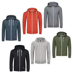 riverso Sweatjacke Herren mit Kapuze Reißverschluss Regular Fit RIVThilo - Grey Melange Standard 2     (23300) - 5XL