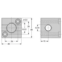 Turck Montagehalterung FCI-1/2-1/4-1/4-A4